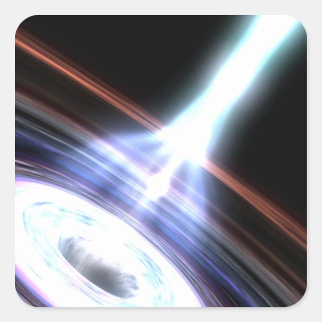 Gamma Rays in Galactic Nuclei 2 Quadratischer Aufkleber (Vorderseite)