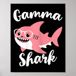 Gamma Shark Mother's Day Oma Funny Poster