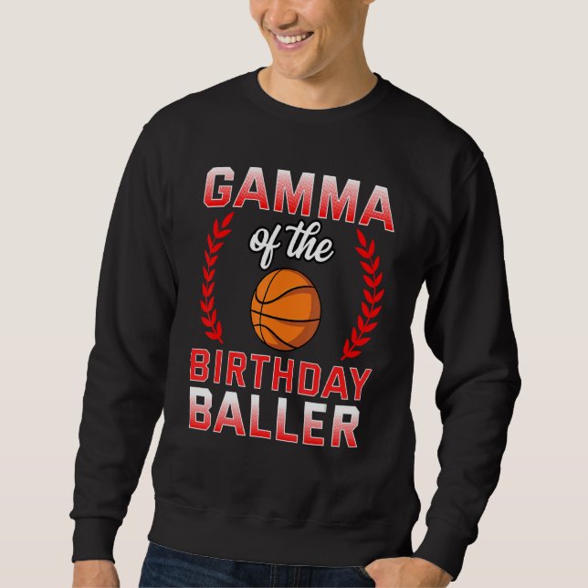Gamma vom Geburtstagskind Basketball-Turnkelebrat Sweatshirt (Vorderseite)