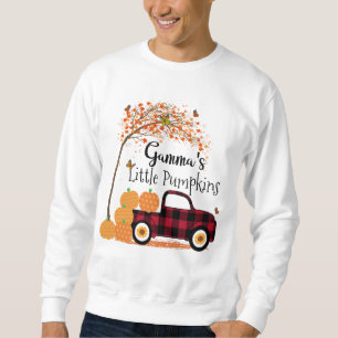 Gammas kleiner Kürbisknochen Roter LKW Herbst Sweatshirt