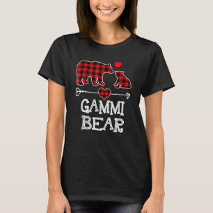 Gammi Bear Christmas Pajama Red Kariert Buffalo Fa T-Shirt