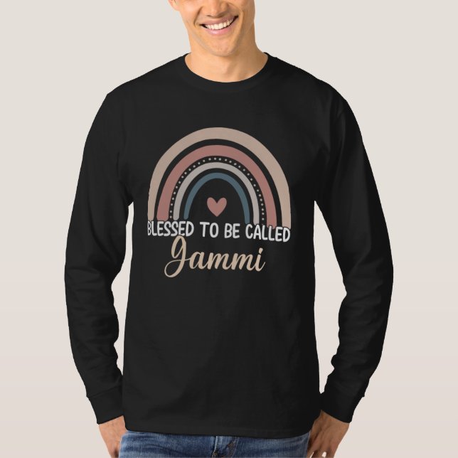 Gammi Mothers Day Blessed To Be Called Gammi Rainb T-Shirt (Vorderseite)