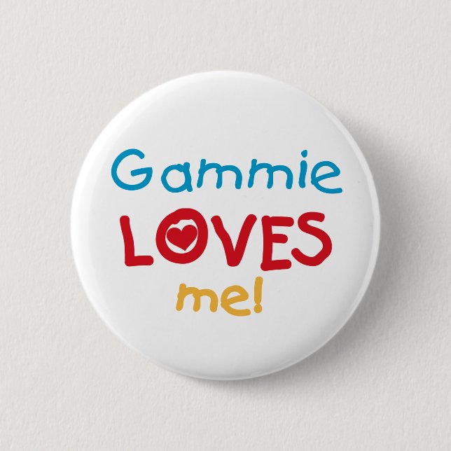 Gammie Lieben Me T - Shirt und Geschenke Button (Vorderseite)