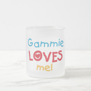 Gammie Lieben Me T - Shirt und Geschenke Mattglastasse