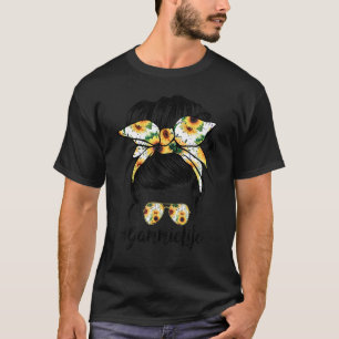 Gammie Life Sonnenblume Messy Bun Mutter Tag 1 T-Shirt