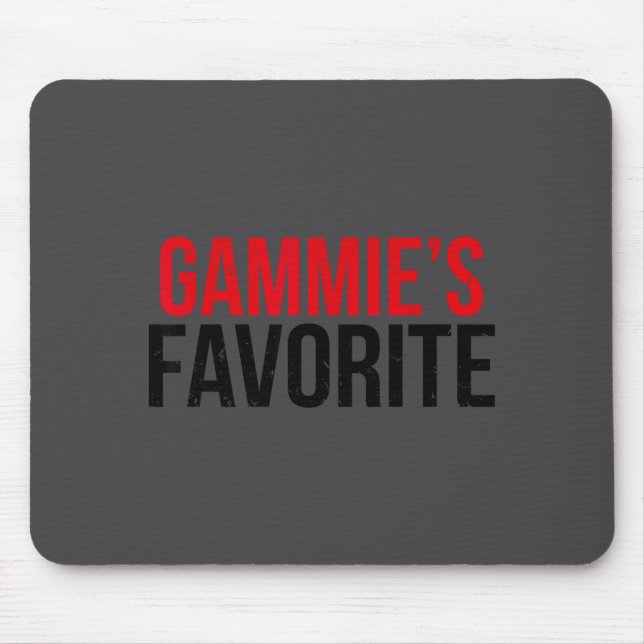 Gammie’s Favorite Grandkid Humor For Kids Teens Fa Mousepad (Vorne)