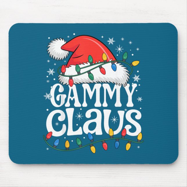 Gammy Claus Funny Xmas Christmas Grandma Holiday S Mousepad (Vorne)