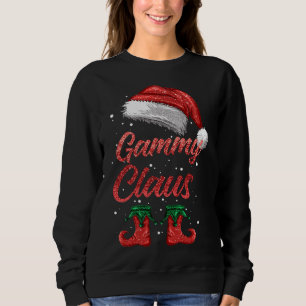Gammy Claus Matching Family Frohe Weihnachten Weih Sweatshirt