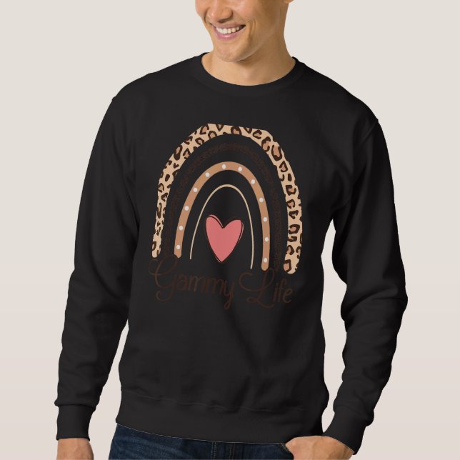 Gammy Life Boho Rainbow Grandma Sweatshirt (Vorderseite)