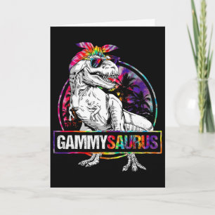 Gammysaurus Dinosaur Gammy Saurus Familie passend Karte