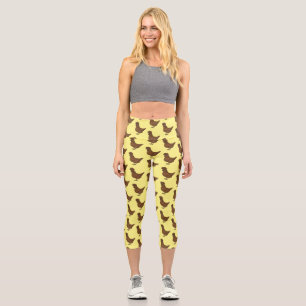 Gämsle-Polnisches Huhn Cartoon-Illustration  Capri Leggings