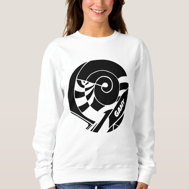 GAMY® Black Logo Damen Sweatshirt (Vorderseite)