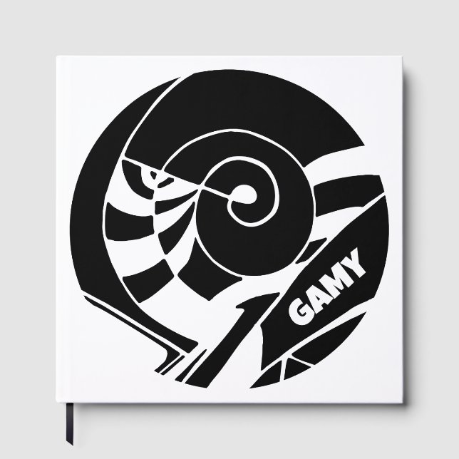 GAMY Black Logo Gästebuch (Vorderseite)