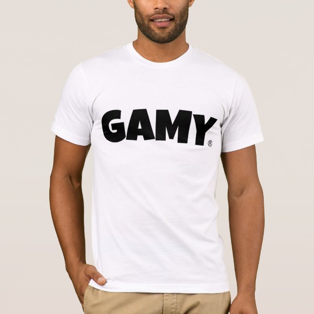 GAMY® Black Logo Herren T-Shirt (Vorderseite)