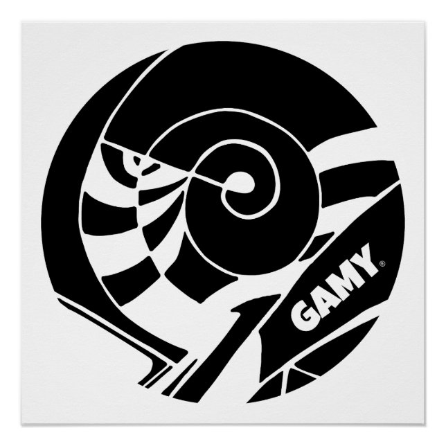 GAMY® Black Logo  Poster (Vorderseite)
