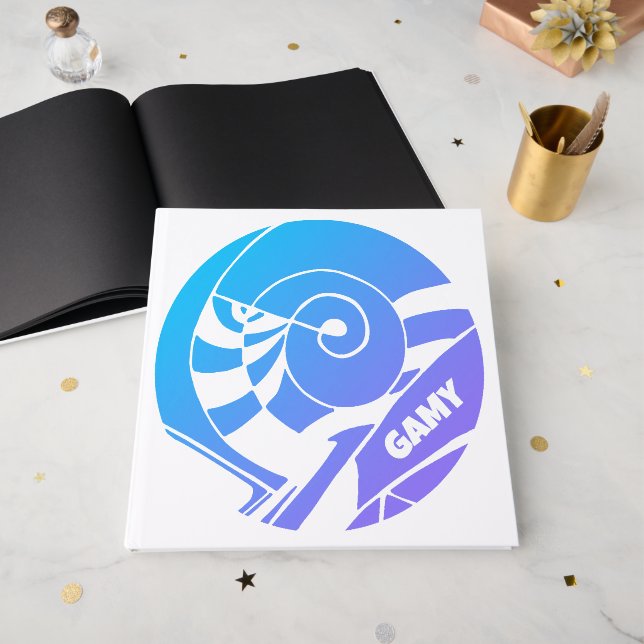 GAMY Logo Gästebuch (Vorderseite offen)