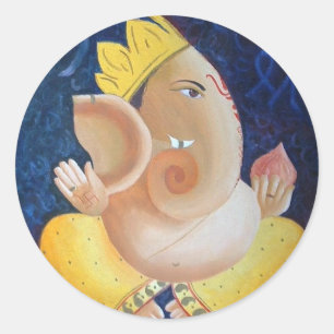 "Ganapati" - Rundaufkleber Runder Aufkleber