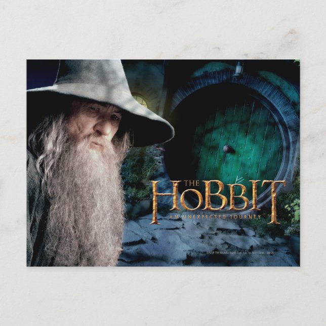 Gandalf bei BILBO BAGGIN™'s House Postkarte (Vorderseite)