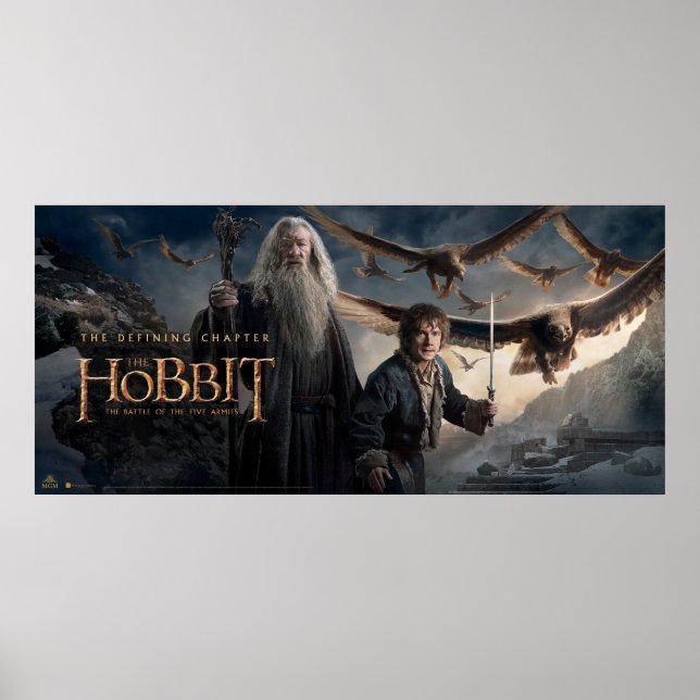 Gandalf, BILBO BAGGINS™ & The Great Eagles Poster (Vorne)