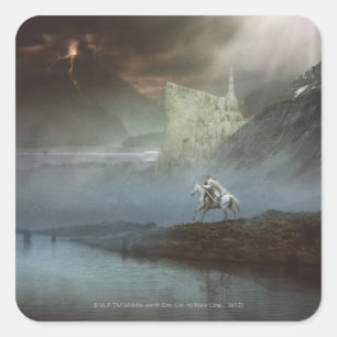 GANDALF™ bringt Hobbits in bewachte Städte Quadratischer Aufkleber