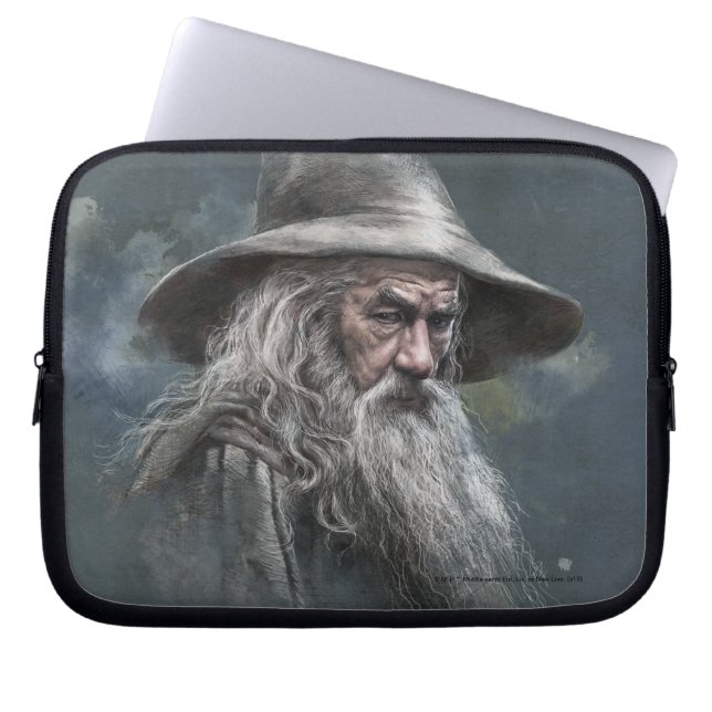 Gandalf Illustration Laptopschutzhülle (Vorderseite)