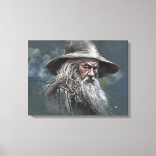 Gandalf Illustration Leinwanddruck