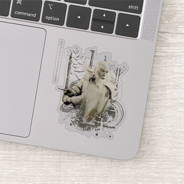 GANDALF™ mit Klinge-Collage Aufkleber (Detail)