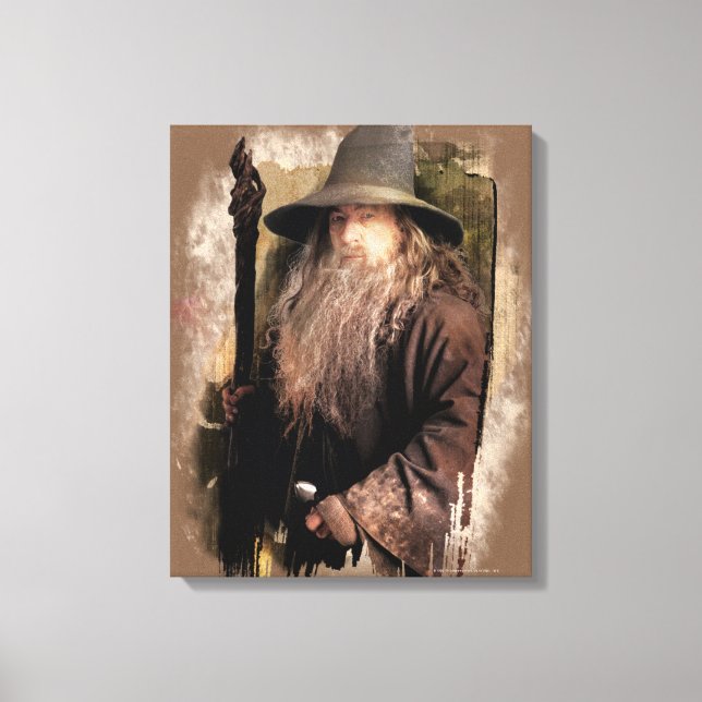 Gandalf mit Mitarbeitern Leinwanddruck (Vorderseite)