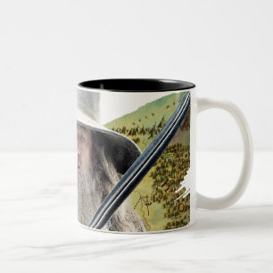 Gandalf mit Schwert grün Zweifarbige Tasse