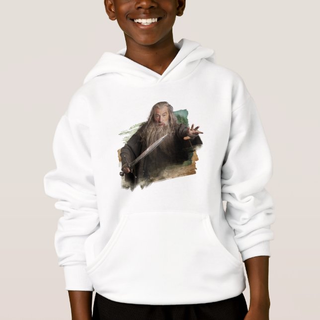 Gandalf mit Schwert Hoodie (Vorderseite)