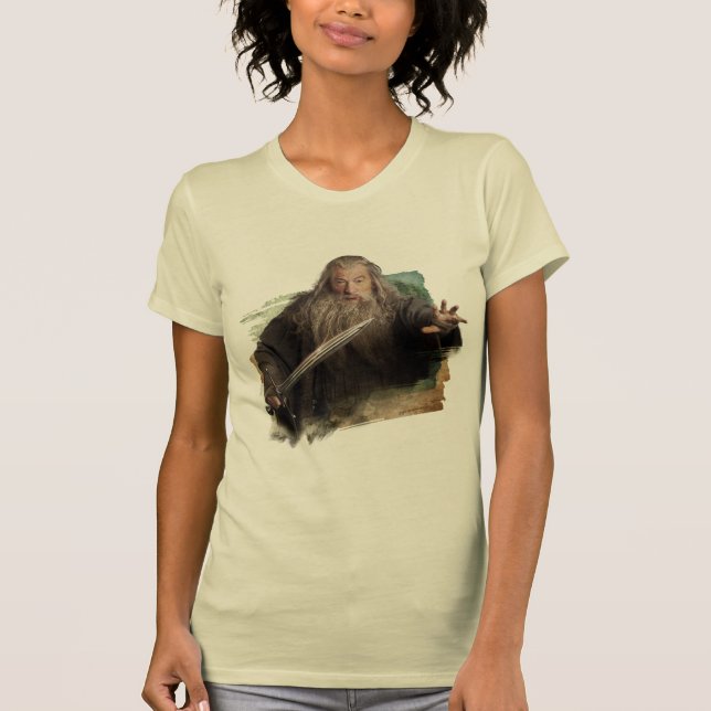 Gandalf mit Schwert T-Shirt (Vorderseite)