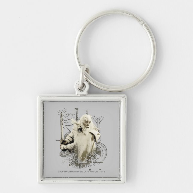 GANDALF™ mit Schwertvektor Schlüsselanhänger (Vorne)