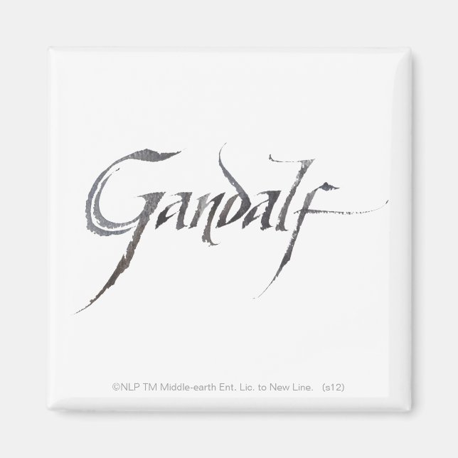Gandalf Name Textured Magnet (Vorne)