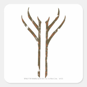 GANDALF™ Rune Quadratischer Aufkleber