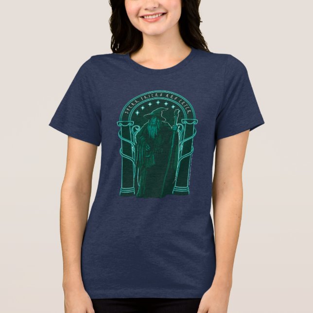GANDALF™ "Speak Friend And Enter" Doors of Durin Tri-Blend Shirt (Vorderseite)