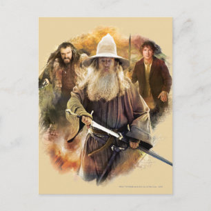 Gandalf, THORIN OAKENSHIELD™ & BILBO BAGGINS™ Postkarte