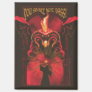 GANDALF™ Vs Balrog "Du sollst nicht passieren" Gra Magnet