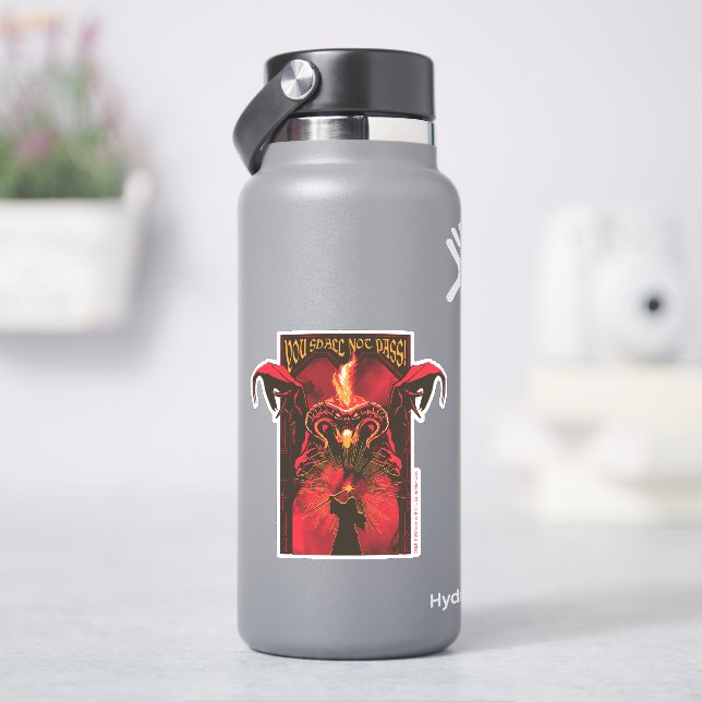 GANDALF™ Vs Balrog "You Shall Not Pass" Graphic Aufkleber (HydroFlask)