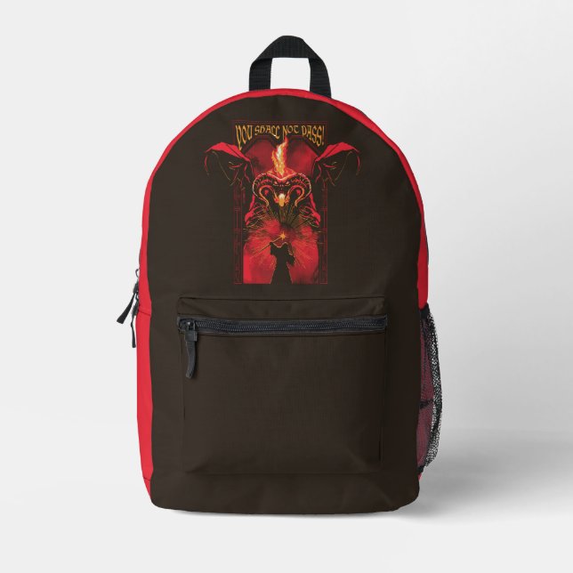 GANDALF™ Vs Balrog "You Shall Not Pass" Graphic Bedruckter Rucksack (Vorderseite)