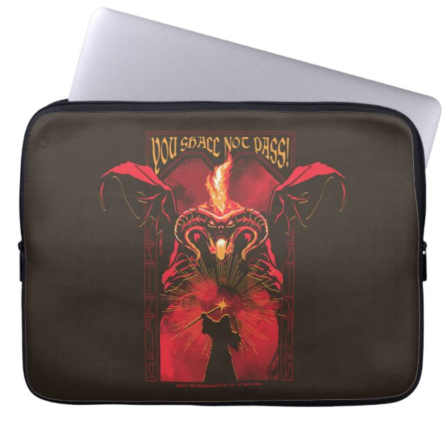 GANDALF™ Vs Balrog "You Shall Not Pass" Graphic Laptopschutzhülle (Vorderseite)