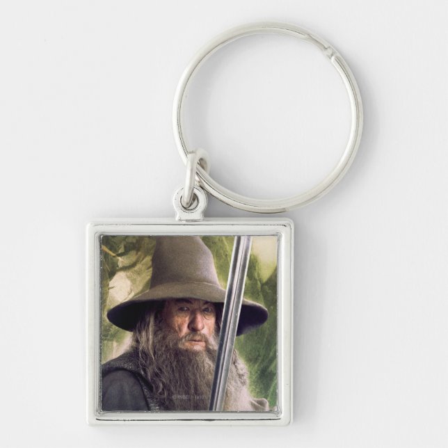 Gandalf With Staff And Sword Schlüsselanhänger (Vorne)