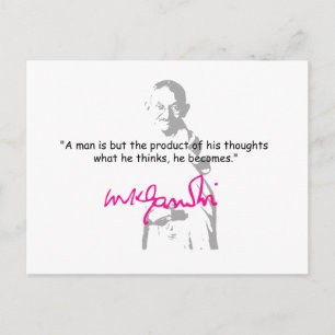 Gandhi 2 postkarte