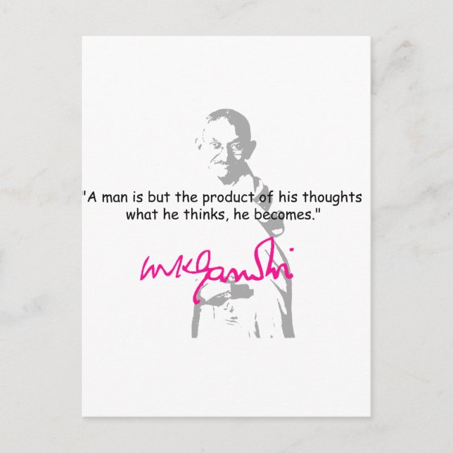 Gandhi 2 postkarte (Vorderseite)