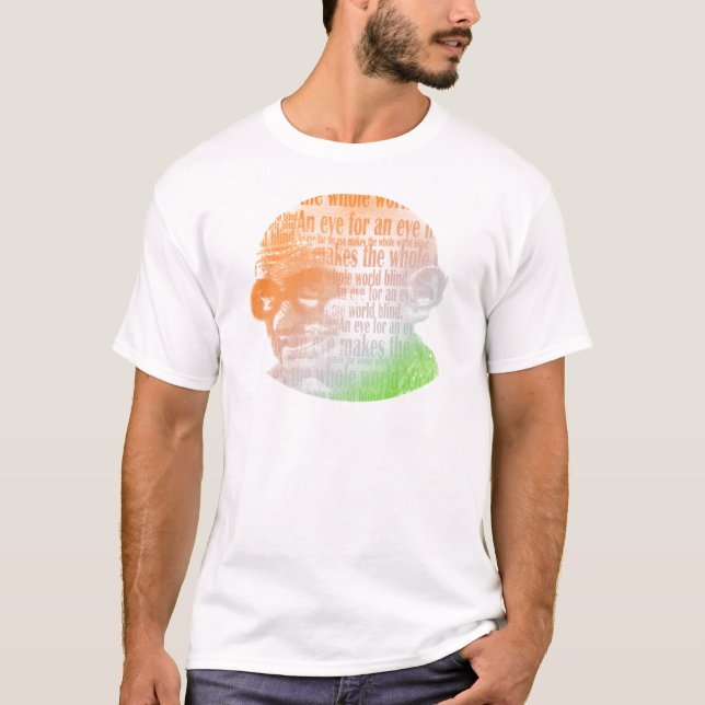 Gandhi - Auge für ein Auge T-Shirt (Vorderseite)