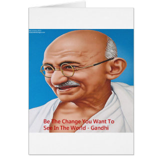 Gandhi & Be the Change Zitat