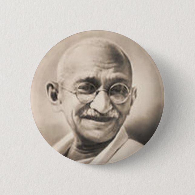 Gandhi Button (Vorderseite)