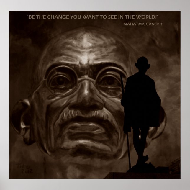 GANDHI - change... Poster (Vorne)