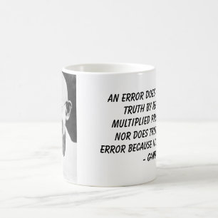 Gandhi, ein Fehler tut nicht becometruth durch Kaffeetasse