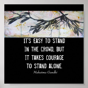 Gandhi für die motivierend Zitatskunst Poster