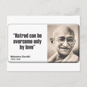 Gandhi: Hatred Postkarte